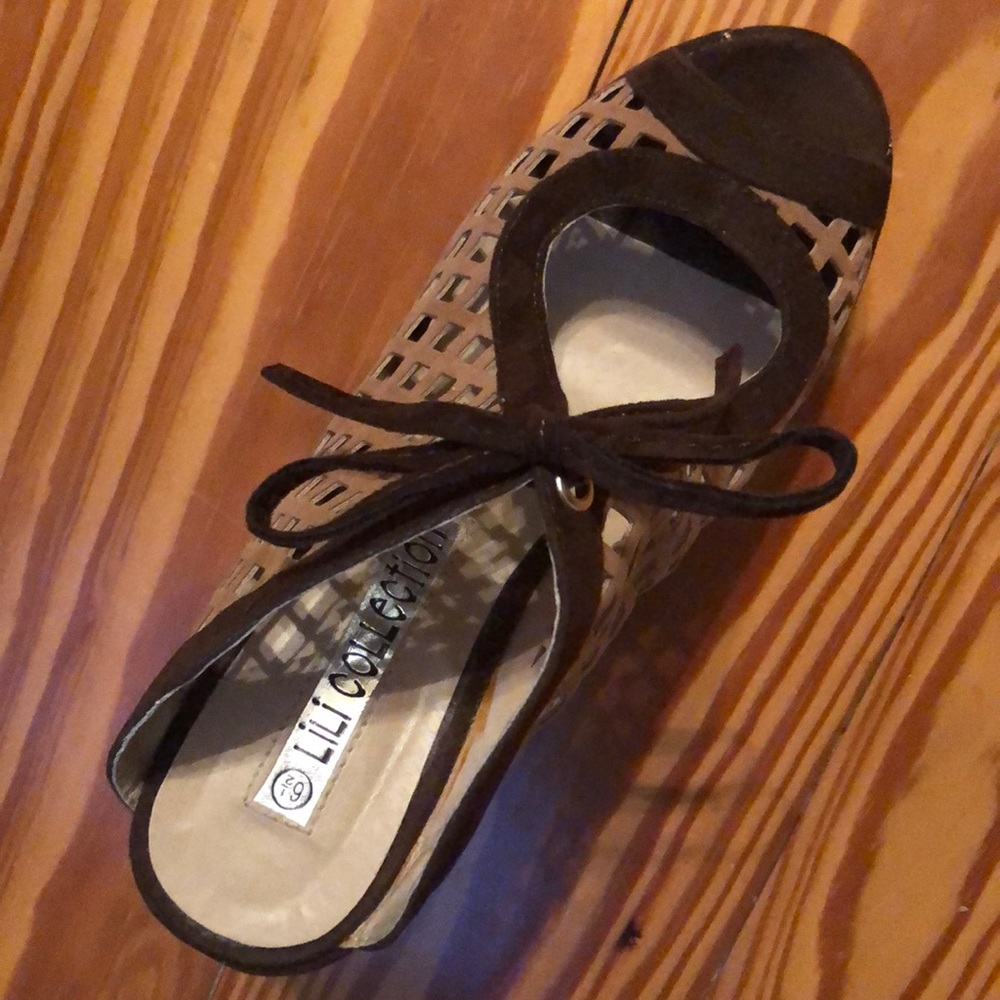 BEAUTIFUL unique platform wedge sandals - Picture 5 of 6